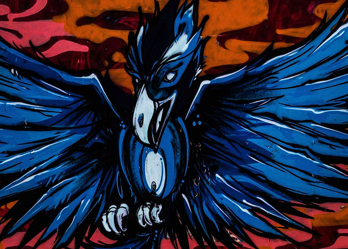 blue wings