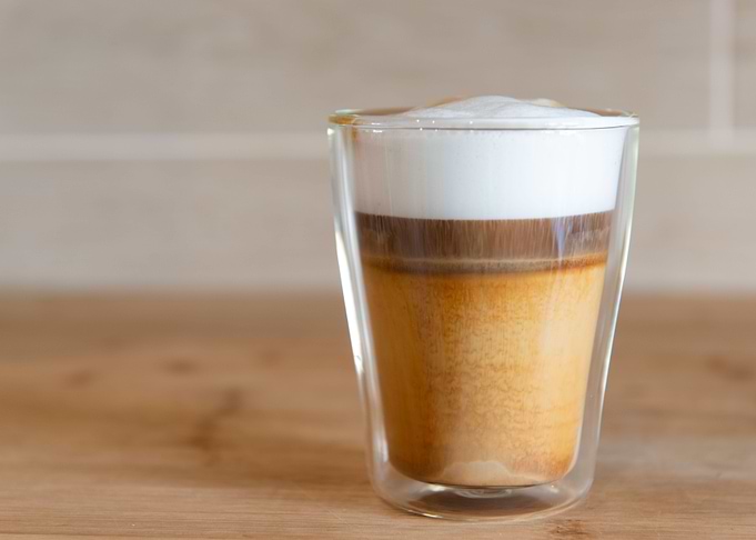 cup of multilayer coffee