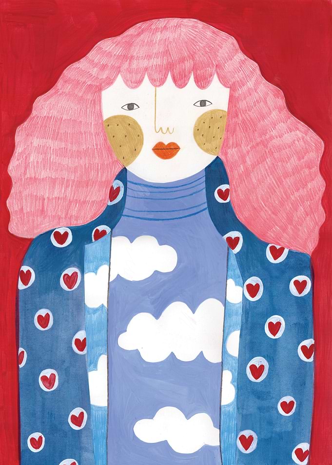 clouds girl