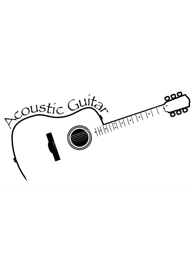 Acoustic Guitar Copy Space
