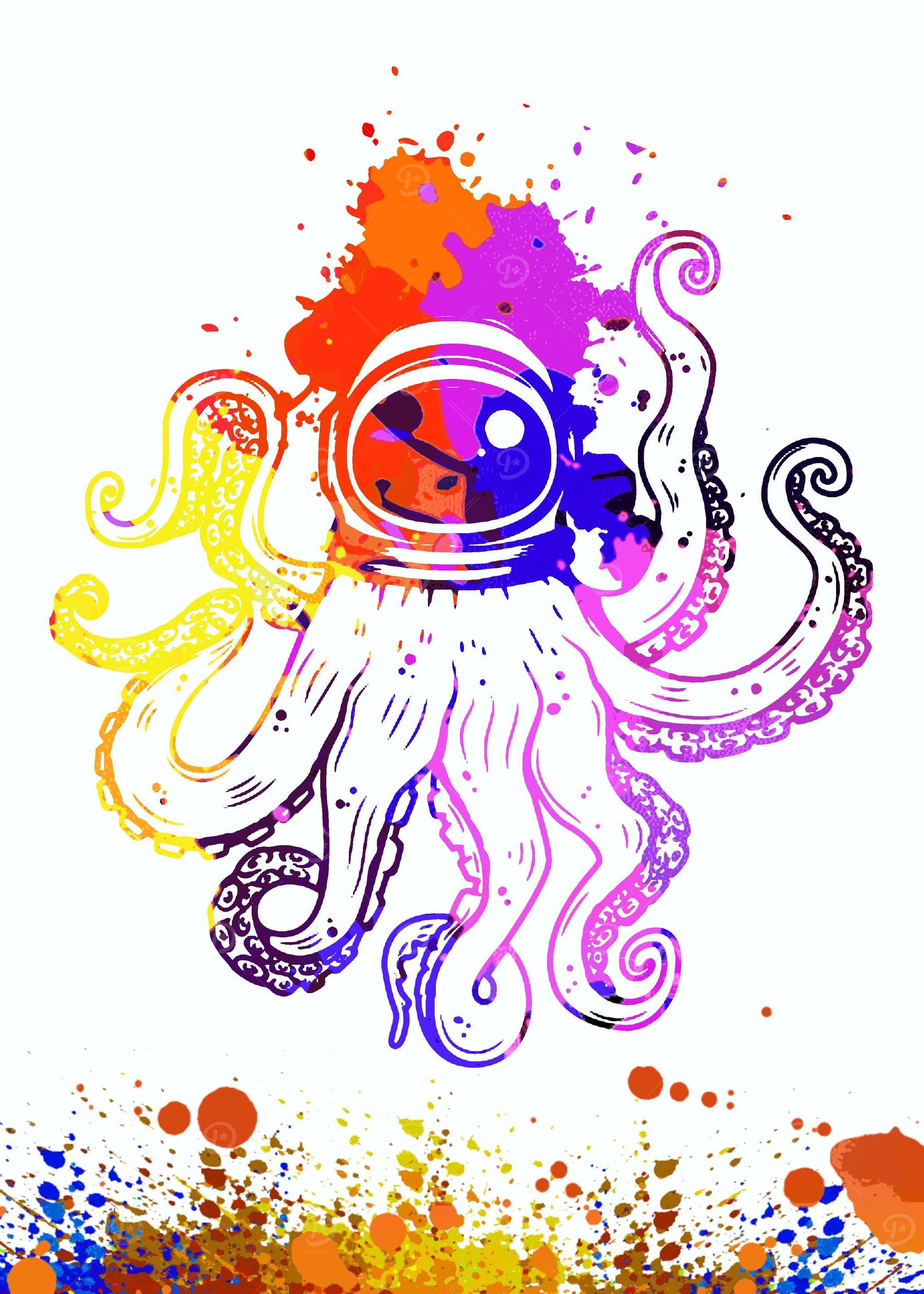octopus astronaut