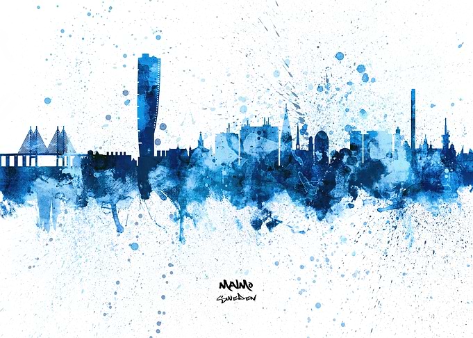 Malmo Sweden Skyline