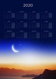 Calendar 2020 — Moon 1