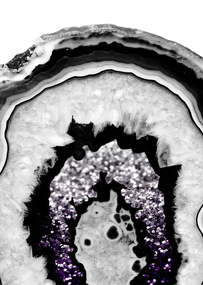 Agate Purple Glitter 1