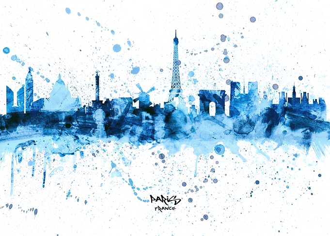 Paris France Skyline