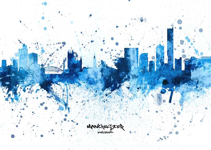 Manchester England Skyline