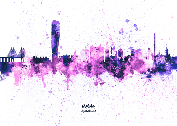 Malmo Sweden Skyline