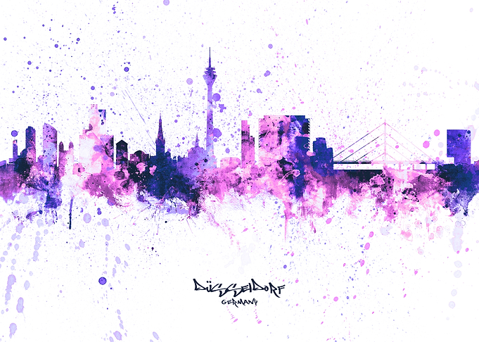 Dusseldorf Germany Skyline