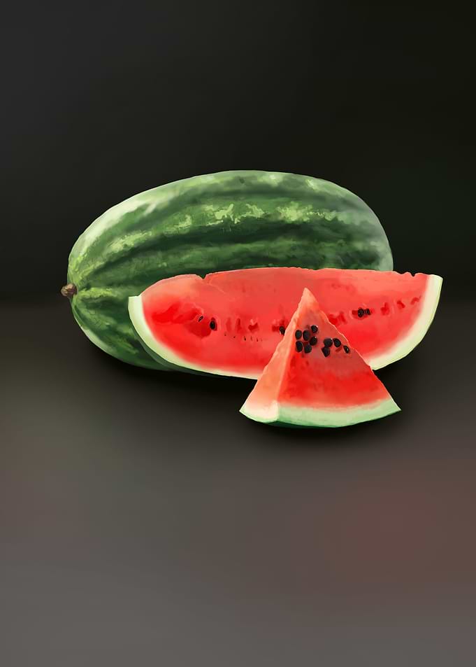 Watermelon vegetable slice