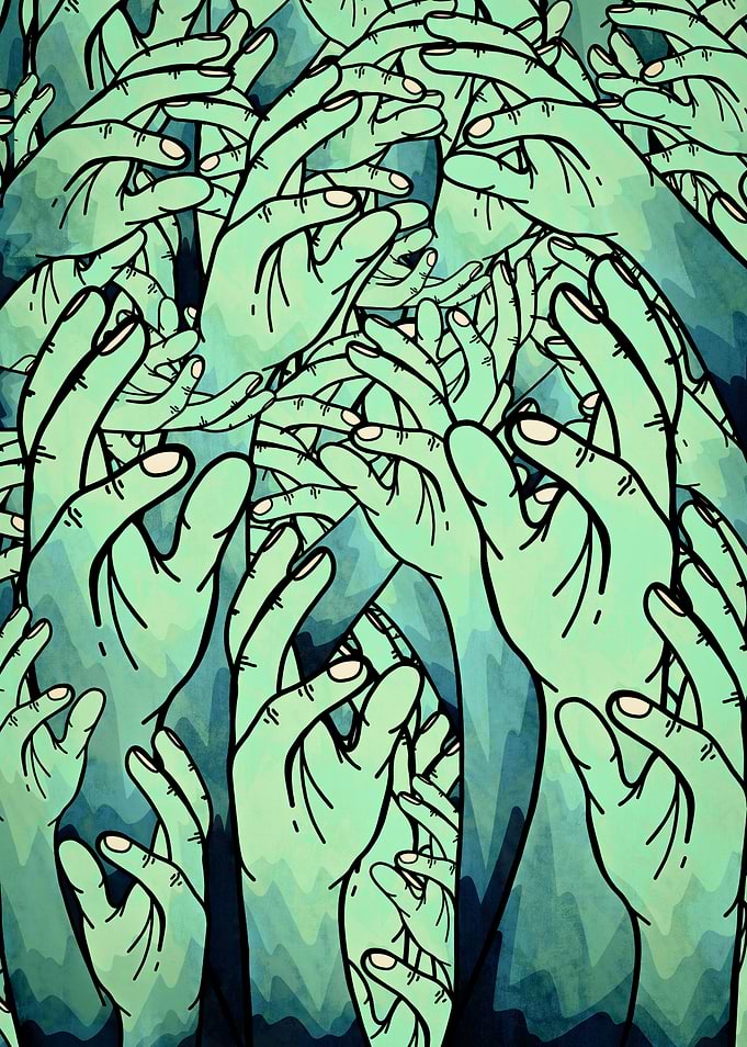 Zombie hands