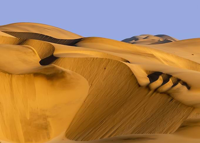 wind shaped dunes