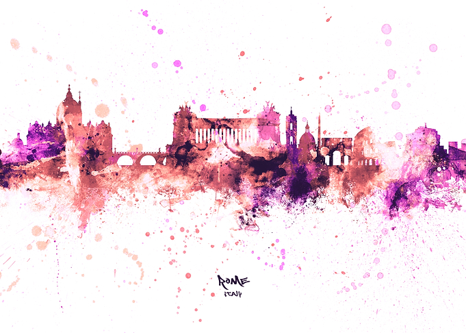 Rome Italy Skyline