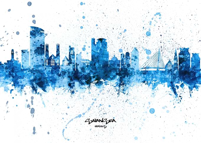 Swansea Wales Skyline