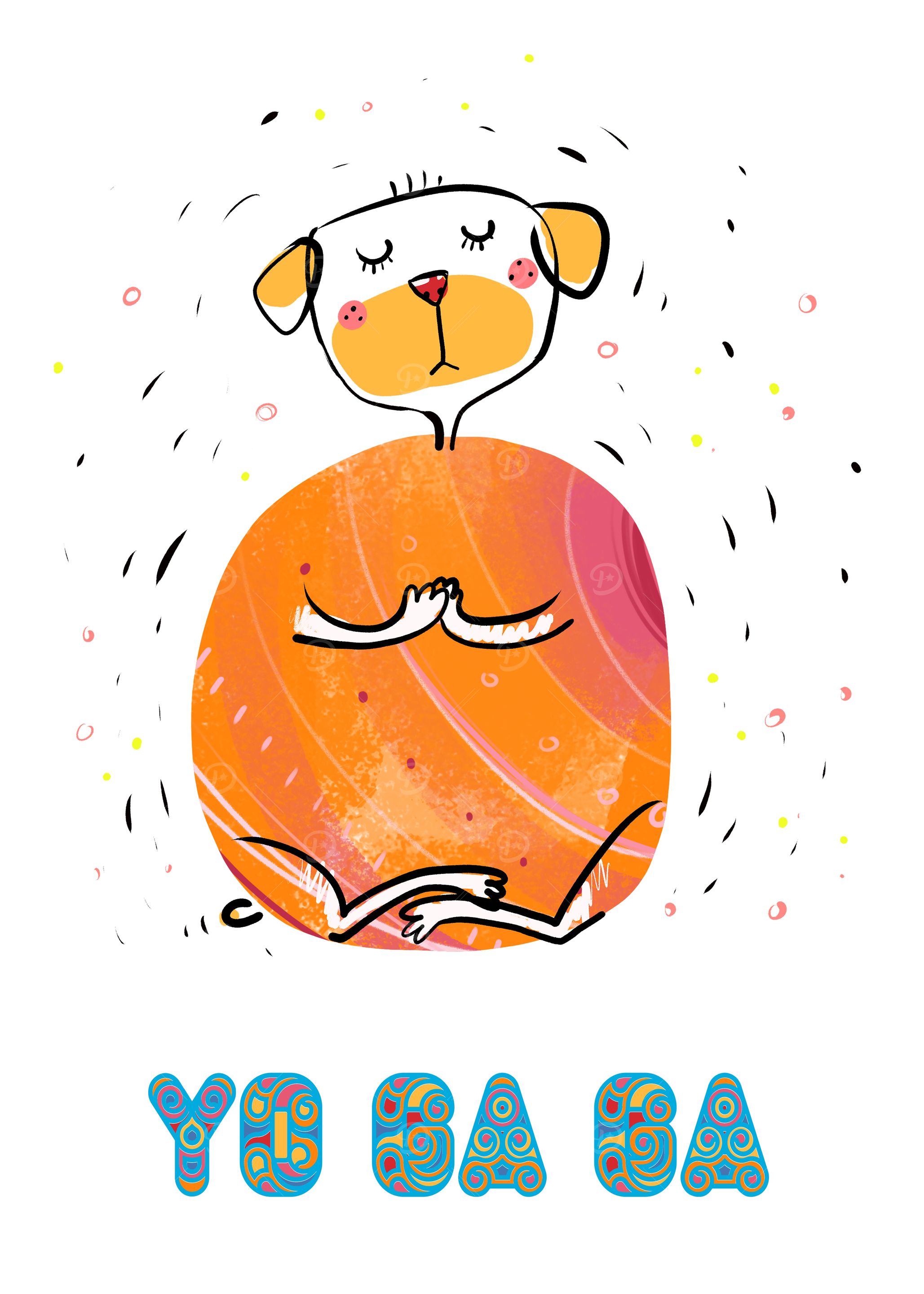 Yoga Dog Praying