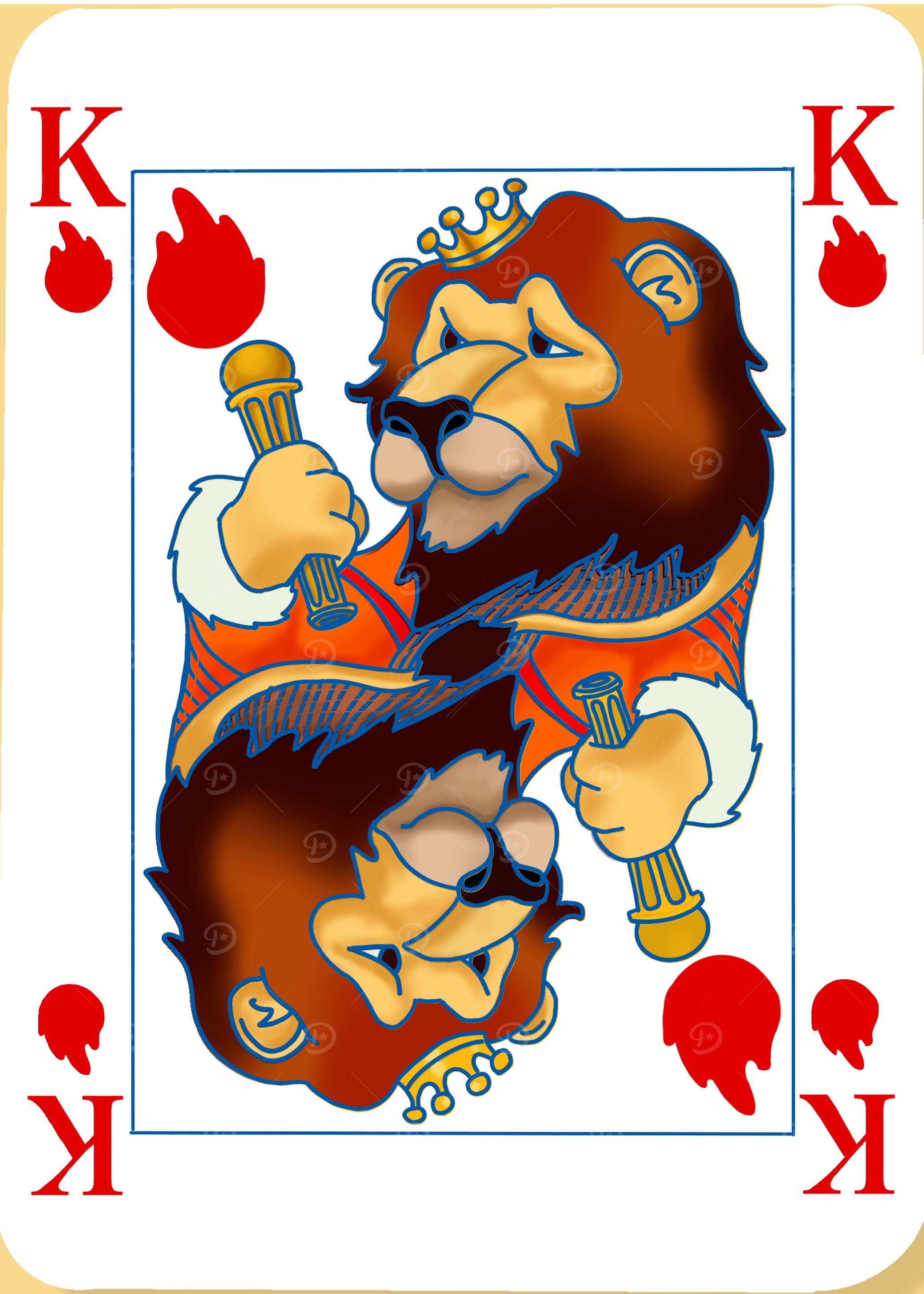 Lion King of Fire