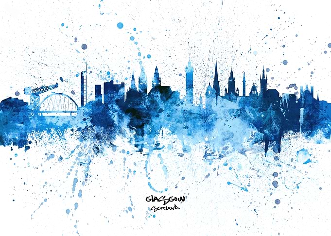Glasgow Scotland Skyline