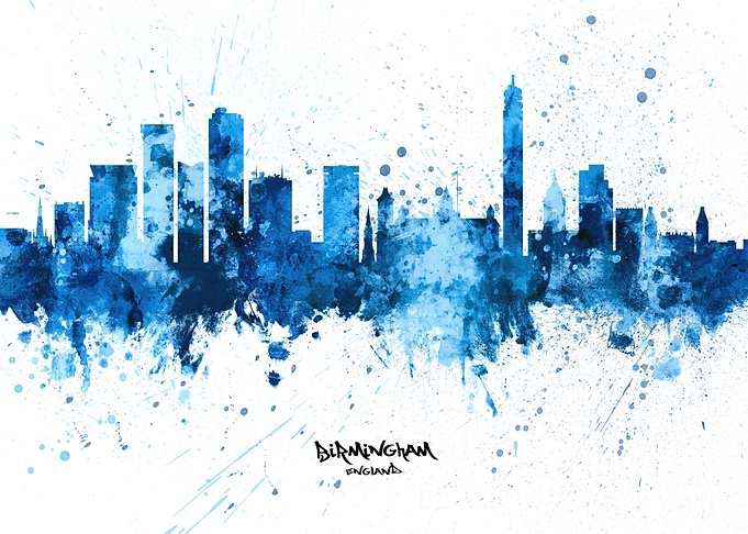 Birmingham England Skyline
