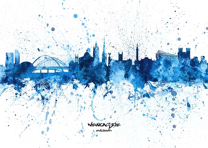 Newcastle England Skyline