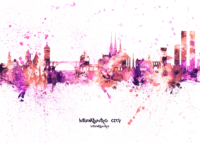 Luxembourg City Skyline