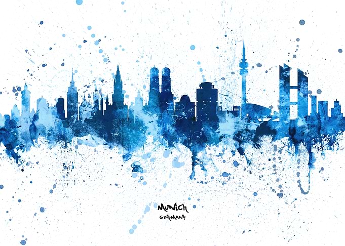 Munich Germany Skyline