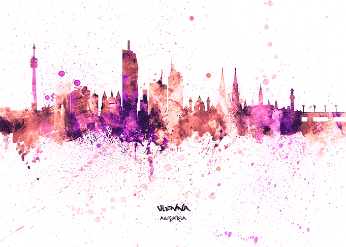 Vienna Austria Skyline
