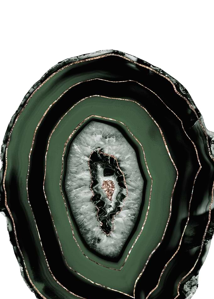 Green Agate Glitter 1