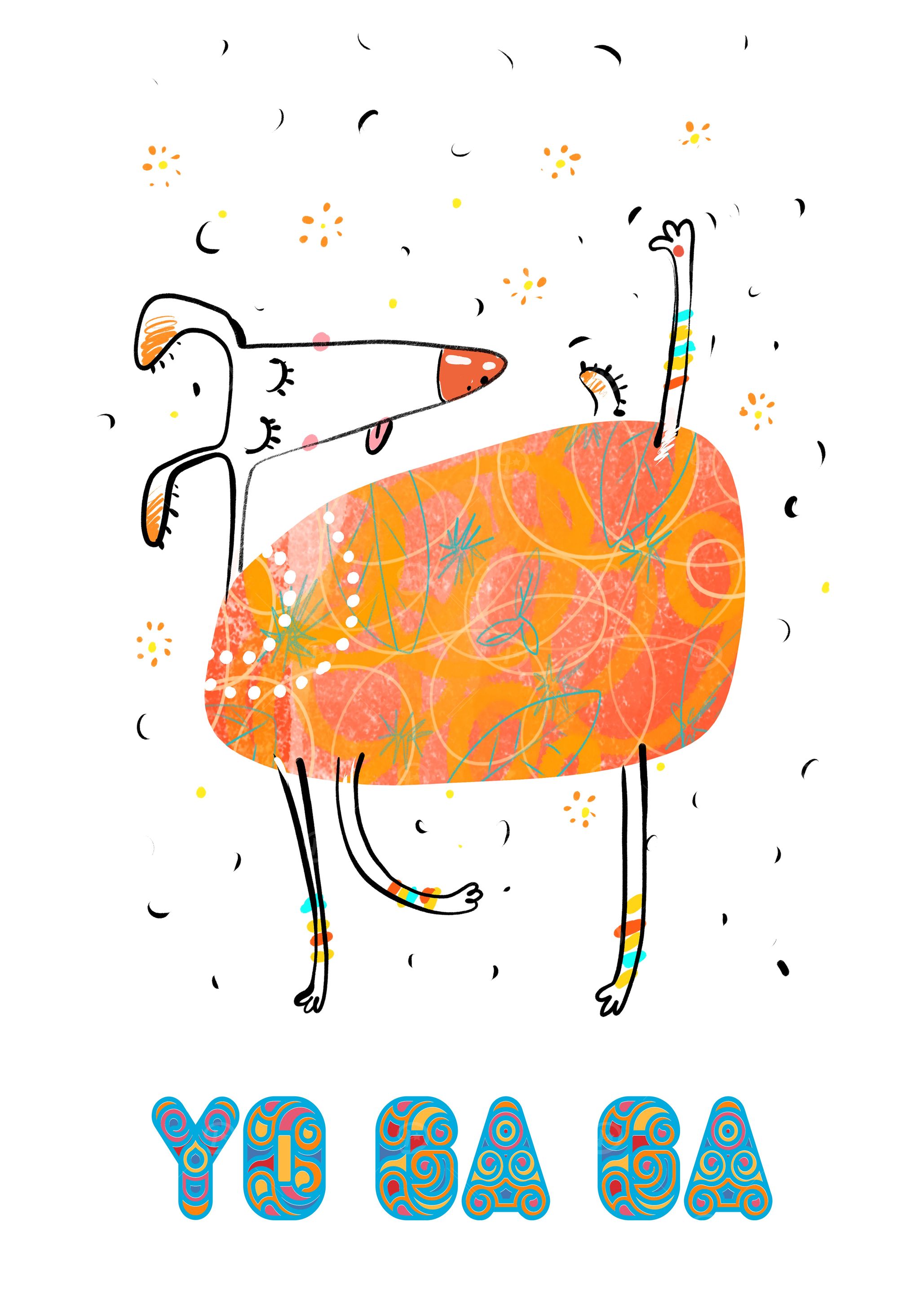 Yoga Dog JOY