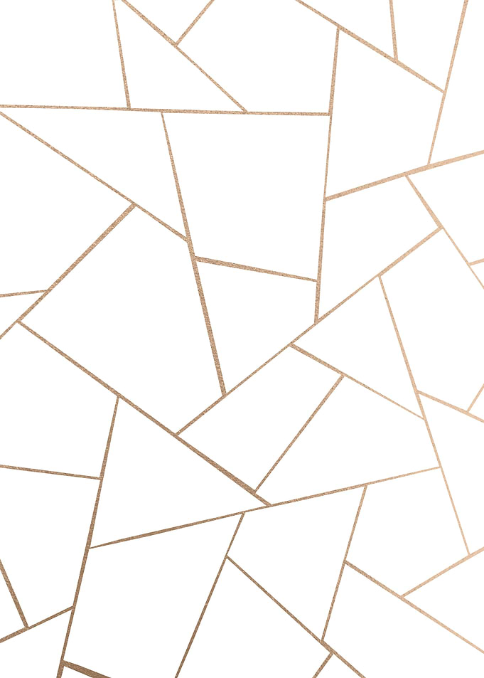 Rose Gold White Geo 1
