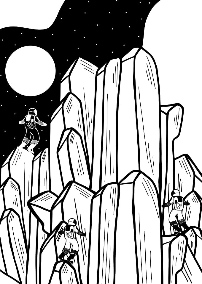 The astronaut climb