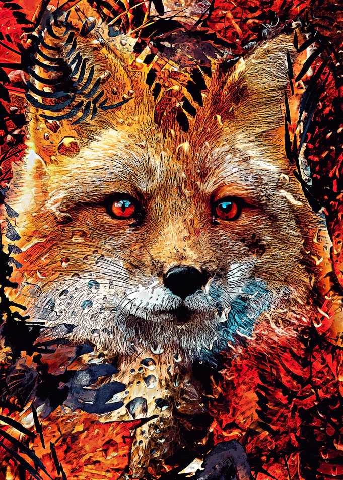 Autumn sacred fox animal