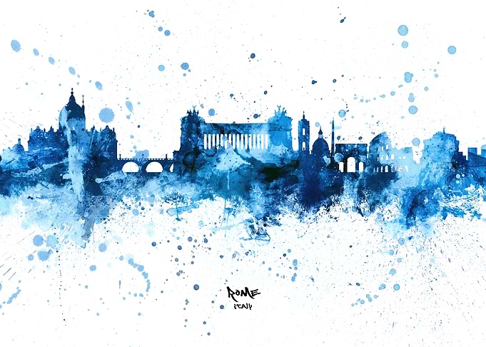 Rome Italy Skyline