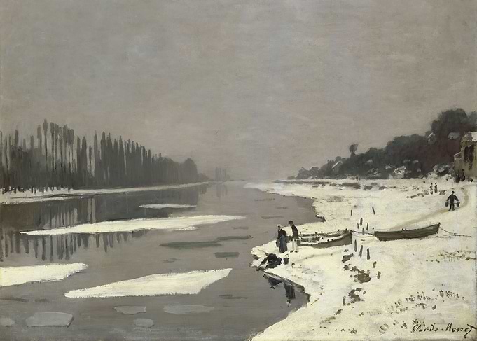 Ice Floes on the Seine at