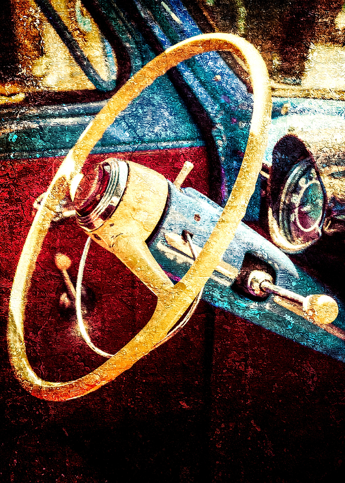 Vintage Car Steering Wheel