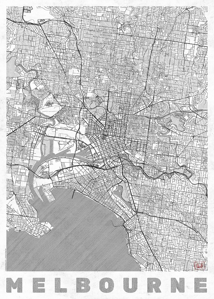 Melbourne Map Line