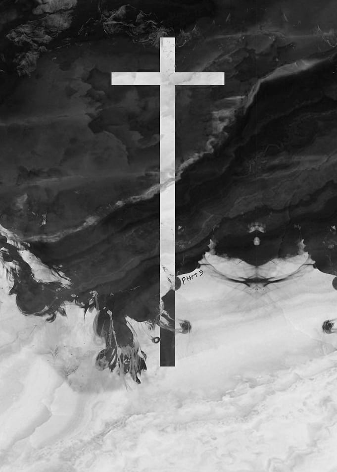 Cross in smoke