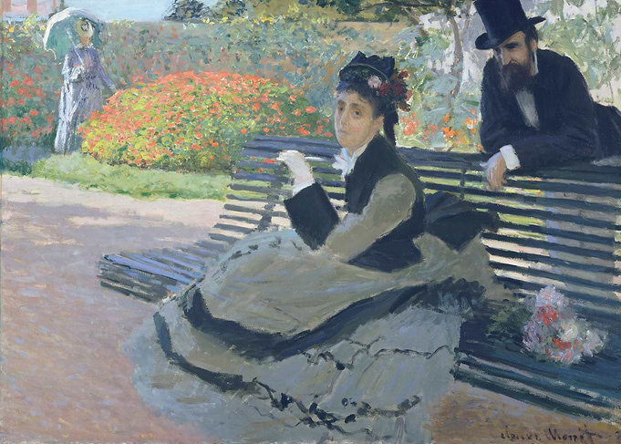 Camille Monet on a Garden