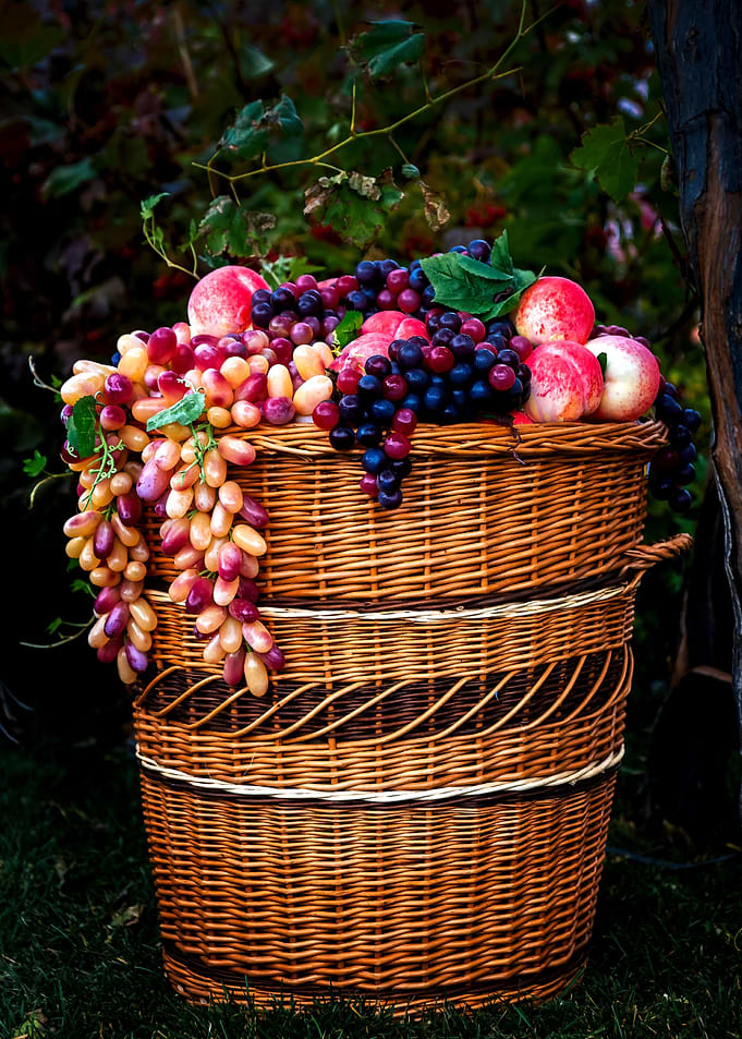 Grapes And Peaches