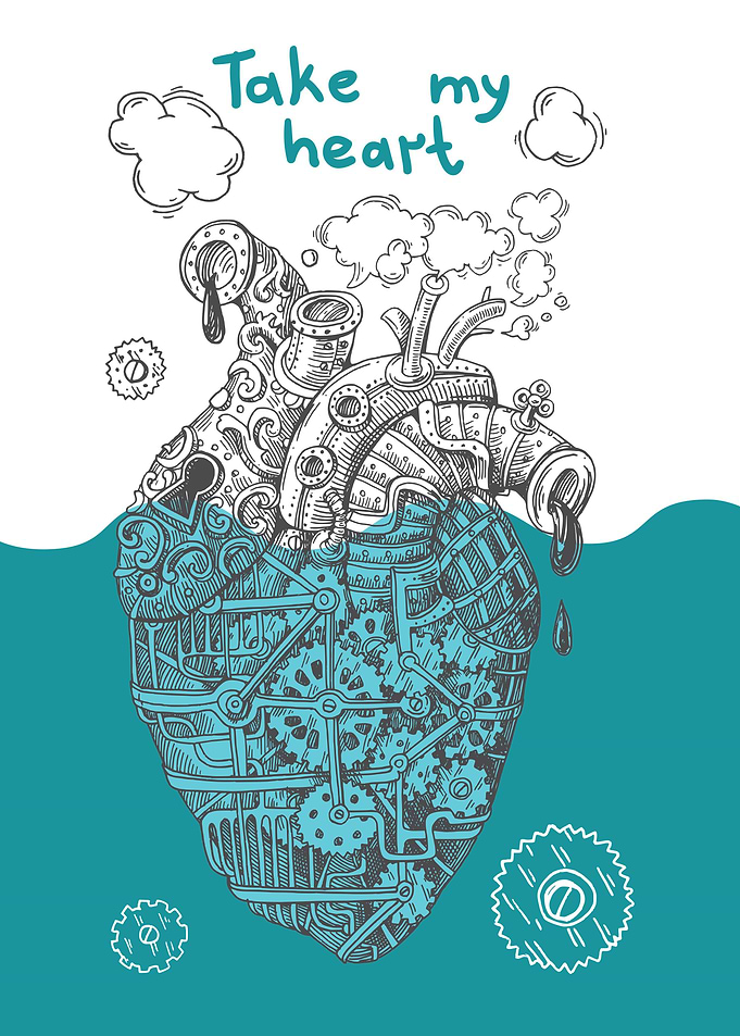 Industrial Steampunk Heart