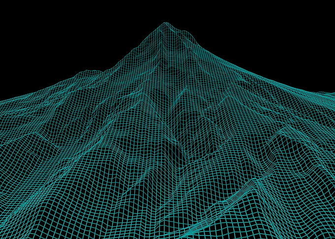 Mt Hood Mesh in Cyan