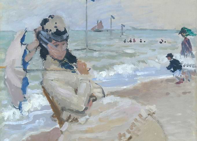 Camille on the Beach at Tr