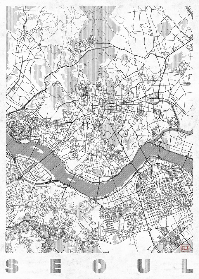 Seoul Map Line