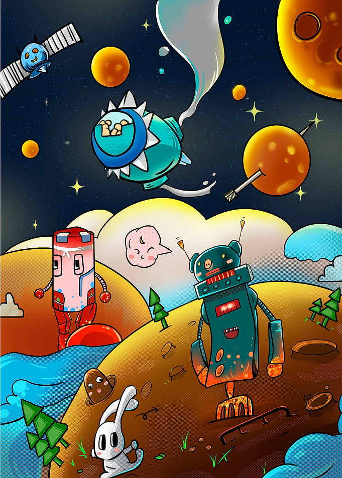 Robots Space Fantasy