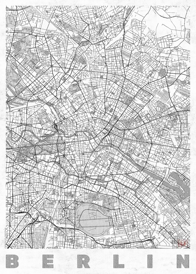 Berlin Map Line