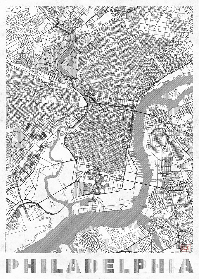 Philadelphia Map Line