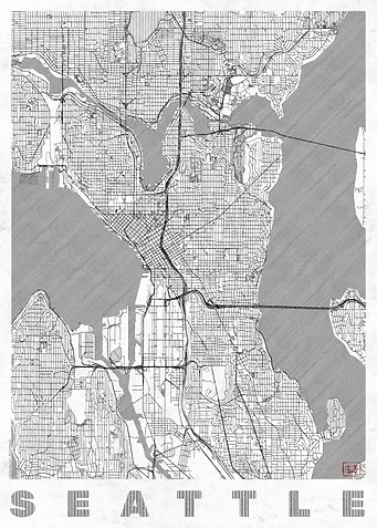 Seattle Map Line