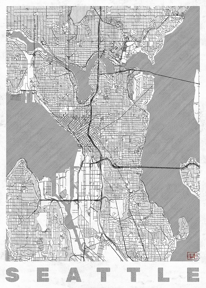 Seattle Map Line