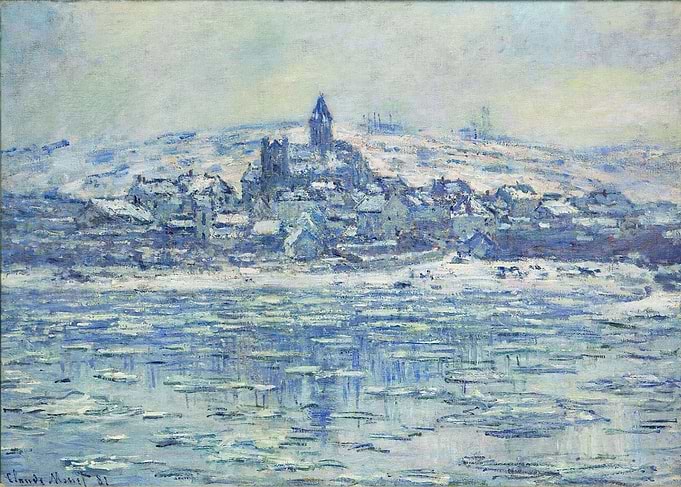 View of Vetheuil Ice Floe