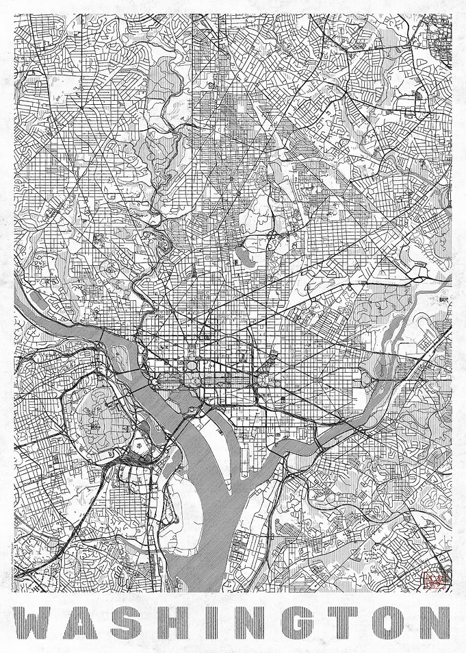 Washington Map Line