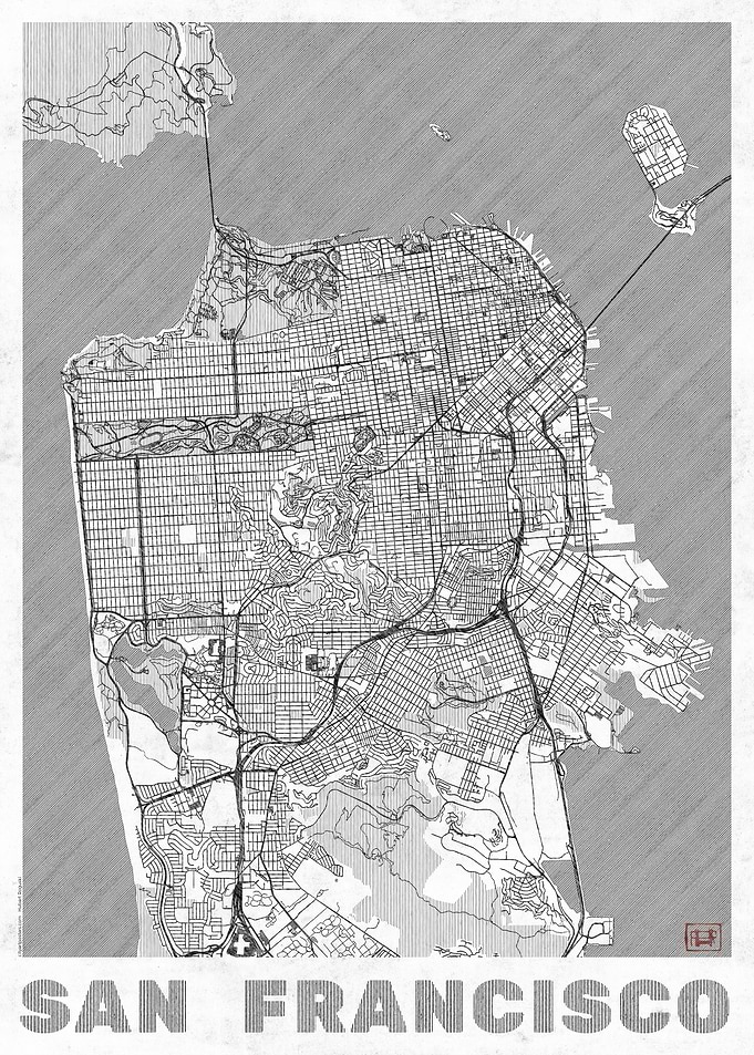 San Francisco Map Line