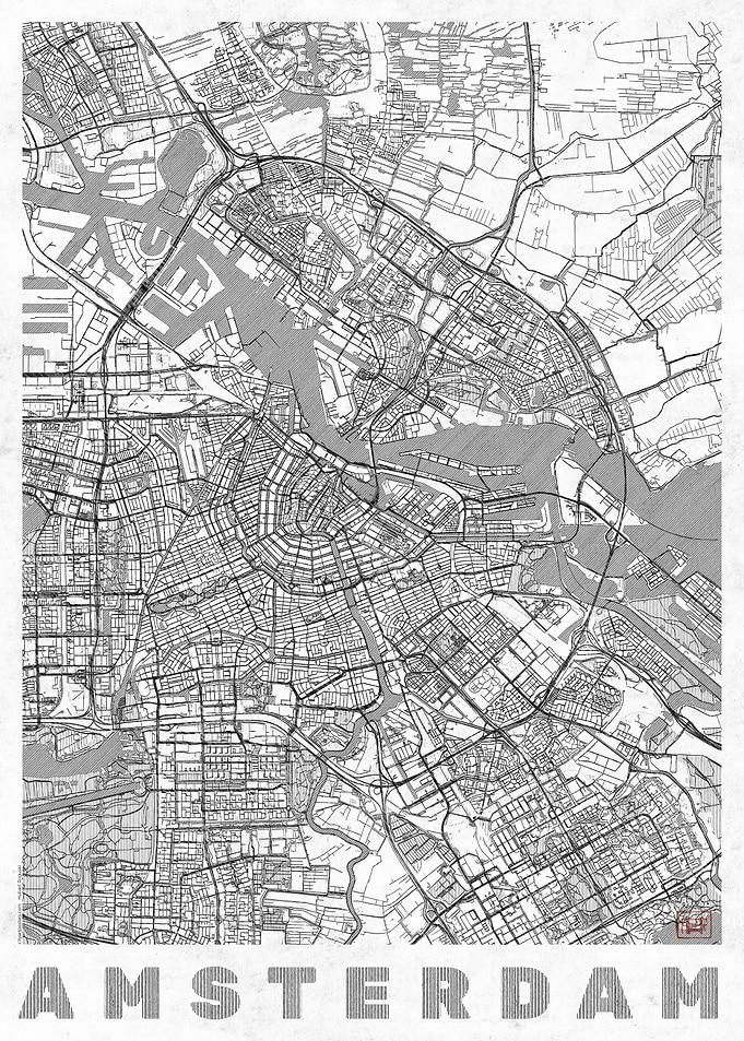 Amsterdam Map Line